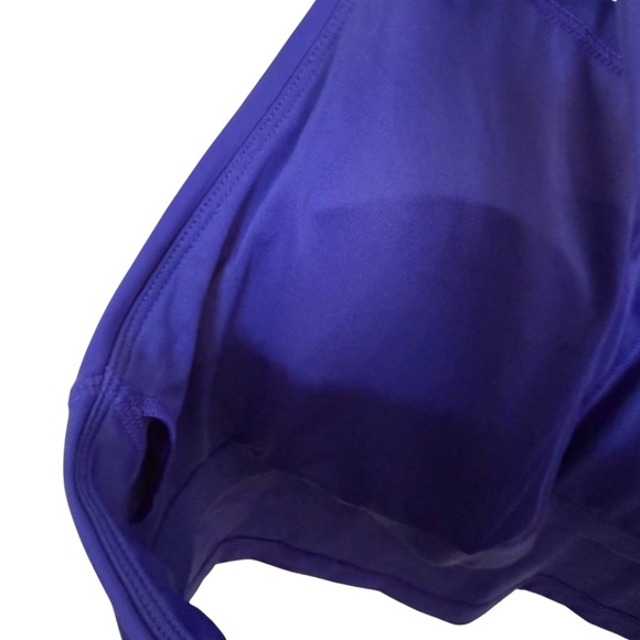 NWOT Athleta Conscious Crop Bikini Top in Yatch Blue - Picture 3 of 6